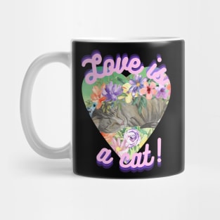 Love is a Cat Mug